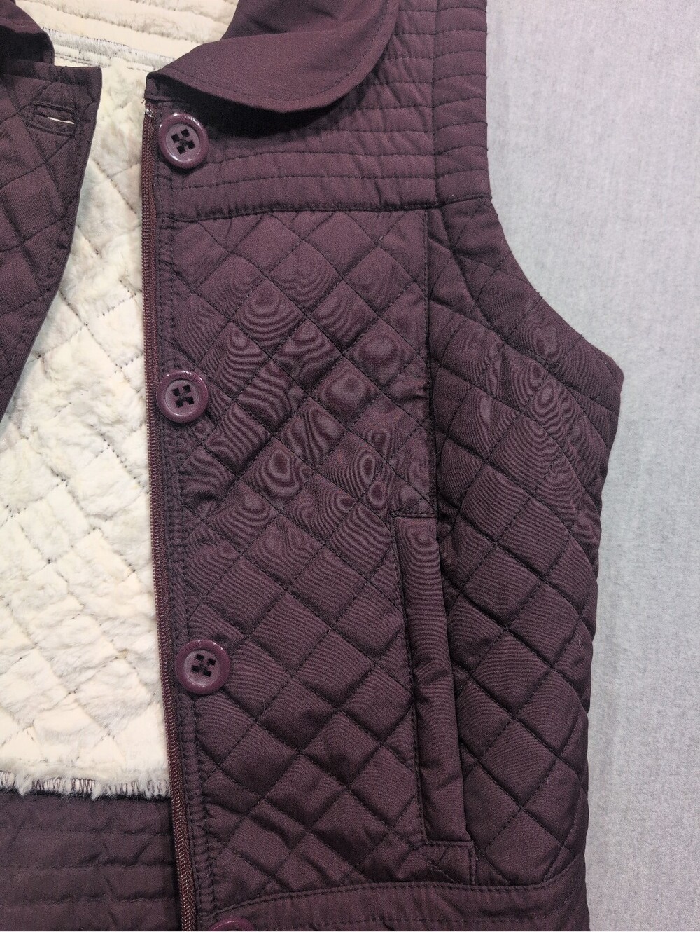 LUA quilted vest plum - Picture 2 of 9